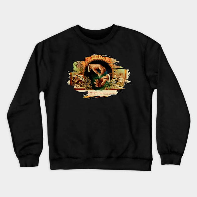 Vintage Cigar Box Label - 57 Crewneck Sweatshirt by LisaLiza